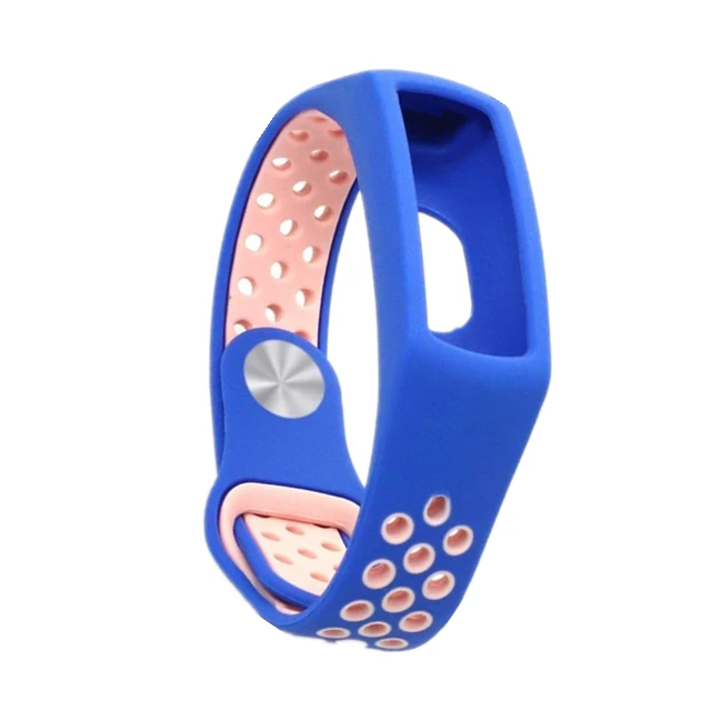 blue pink Для Honor Band 5 спортивный Смарт Браслет силиконовый ремешок huawei Honor Band 4 пористый удобный двухцветный сменный Браслет - Цвет ремешка: blue pink
