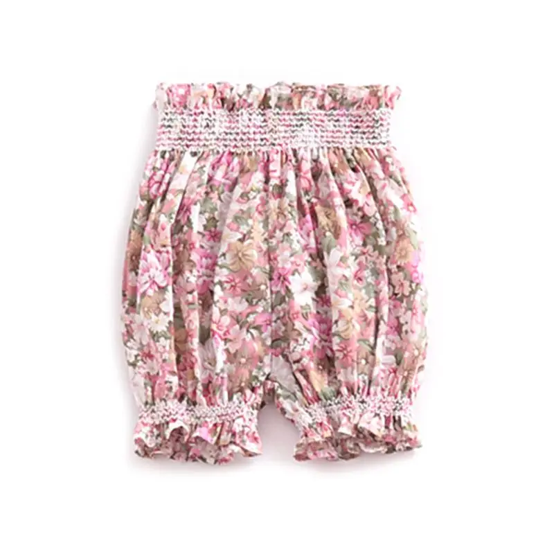 Модные Штаны для маленьких девочек; Детские шорты-фонарики с цветочным принтом; модная одежда с принтом для младенцев; 85WA - Цвет: 8