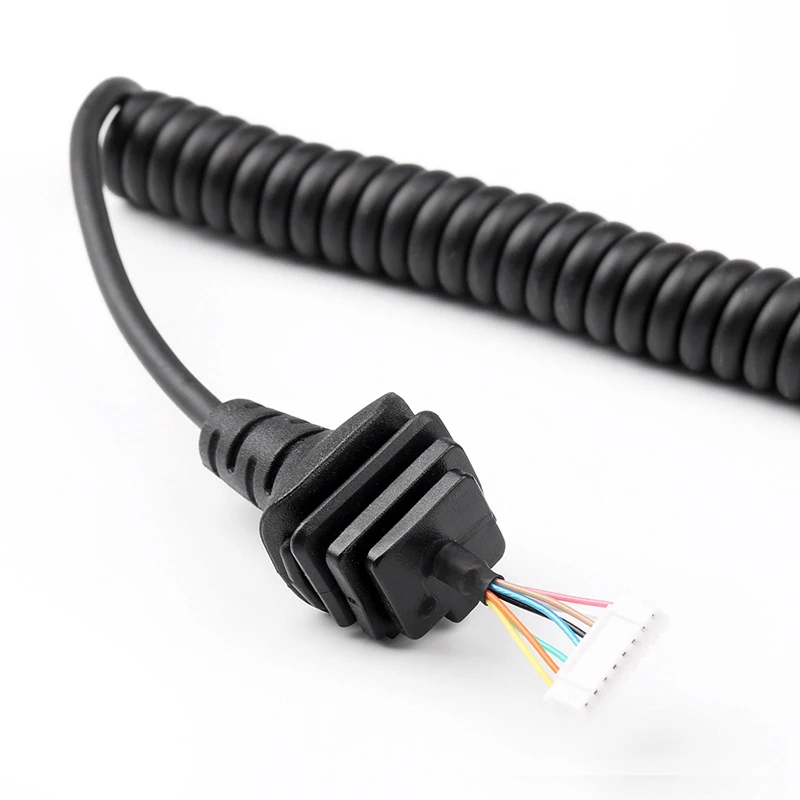 Черный пластиковый микрофон микрофонный кабель для ICOM IC-2200H 2720 IC-7000 2820H 3600FI радио микро телефон кабель Замена