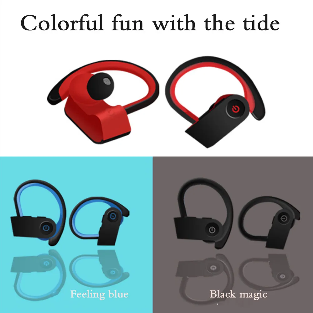 TWS JY-002 Bluetooth 5,0 костной проводимости наушники HiFi стерео беспроводные наушники с шумоподавлением Спортивная гарнитура с микрофоном
