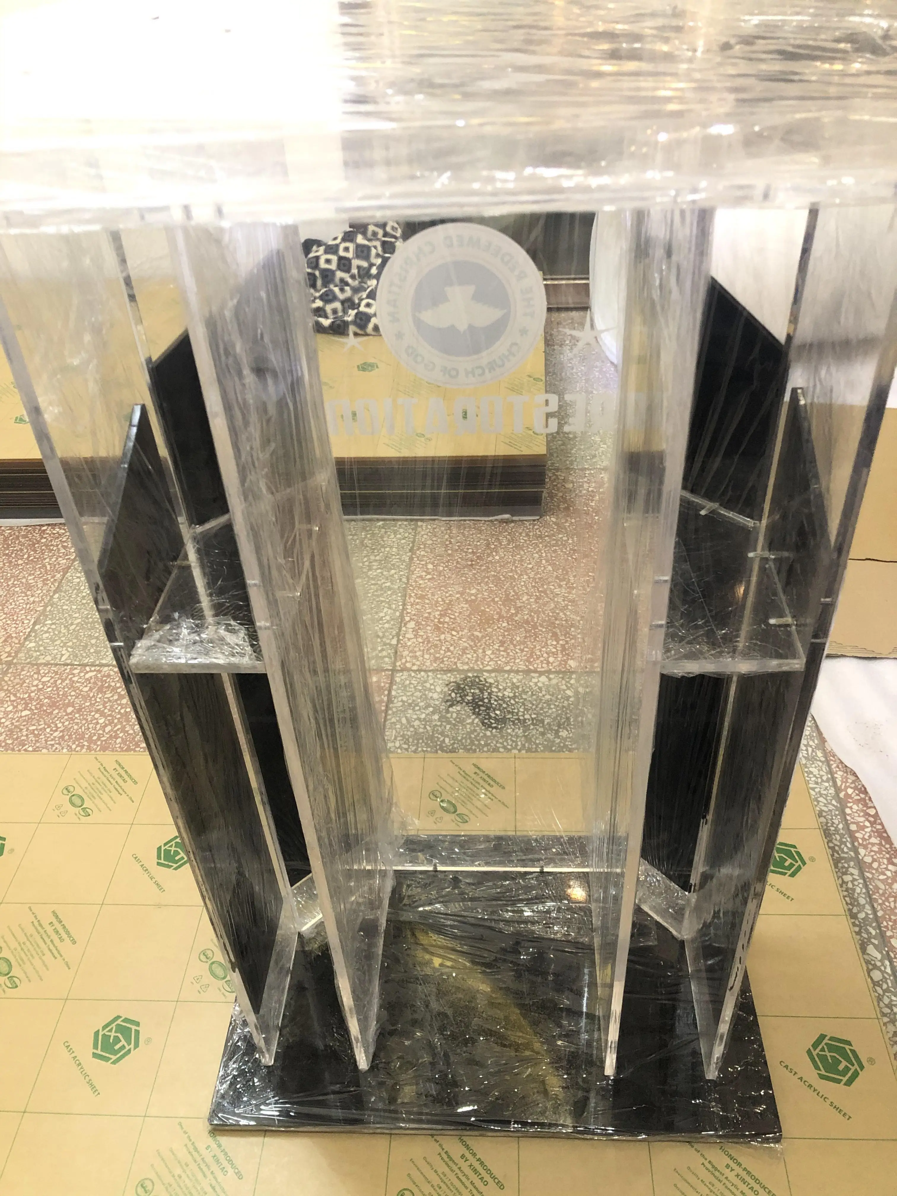 Трибуна из прозрачного оргстекла кафедра акрилового дерева церковная