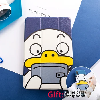 

Cartoon Duck Magnet Smart Flip Cover For iPad Pro 9.7 11 air 10.5 10.2 12.9 Mini23 4 5 2019 Tablet Case for iPad 9.7 5th 6th 7th