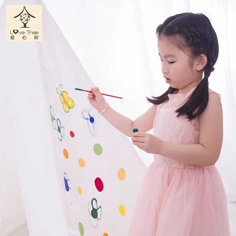  Giving Tree Teepee Tent for Children Indoor Game House Play House Portable Baby Toy House Polyester
