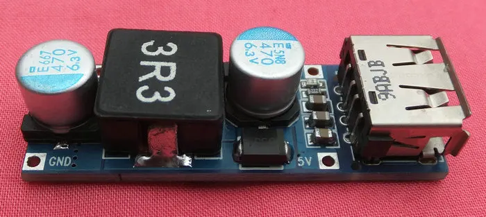 DC-DC Boost модуль 3,7 в литр 5 V/3A LTC1700 усилитель литиевой батареи доска мобильного Мощность идентификации зарядки