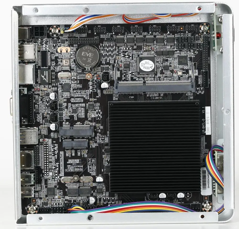E. Мини Intel Celeron J1900 Мини ПК Тонкий клиент безвентиляторный Itx компьютер HD графика Поддержка HDMI и VGA для HTPC Barebone 12V5A