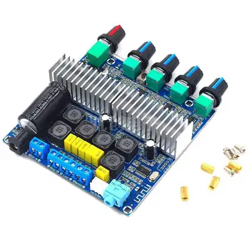 

Bluetooth HIFI Power Subwoofer Amplifier Board 2.1 Channel TPA3116D2 Audio Stereo Equalizer Amp 2*50W+100W TPA3116
