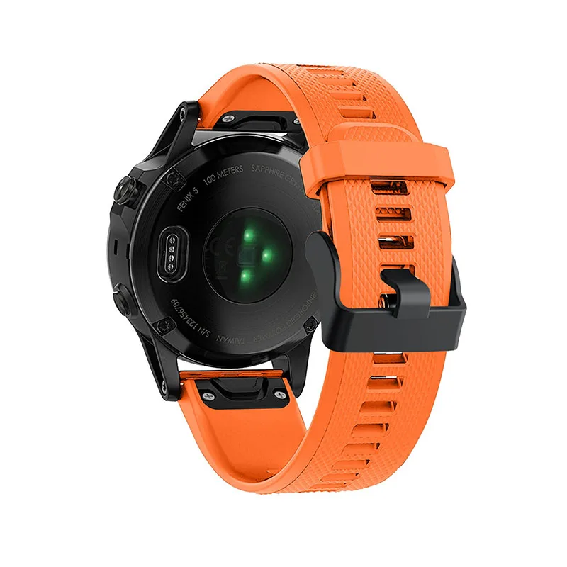 26 22 20 мм ремешок для часов Garmin Fenix 5X5 5S Plus 3 3HR D2 S60 часы быстроразъемный силиконовый удобный браслет ремешок