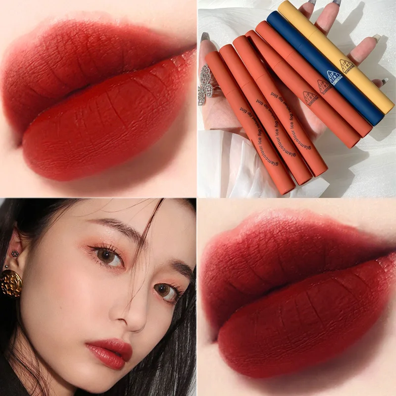 

Moisturizing Red Liquid Lipsticks Waterproof Velvet Matte Lip Gloss Long Lasting Women Lip Tint Cosmetics Makeup Pigment Gift