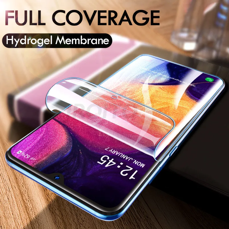 

Camera lens Glass On the For Samsung A51 A50 A70 A80 Hydrogel Film Full Cover Screen Protector On Samsung Galaxy A50 A51 A70 A80