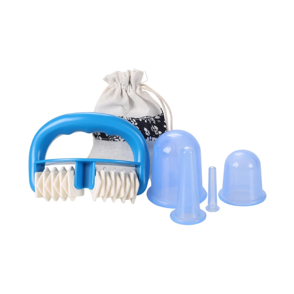 Copos da Massagem do Vácuo Manual de Rolo de Alívio da Dor Silicone Anti Celulite Copo Ventosas Cupping Terapia Kit Corporal 6 Pçs - Set 2 High Quality Beleza e saúde