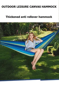 

Camping cot Single thickening Indoor bedroom Outdoor hammock for spring outing, leisure and vacation Stable