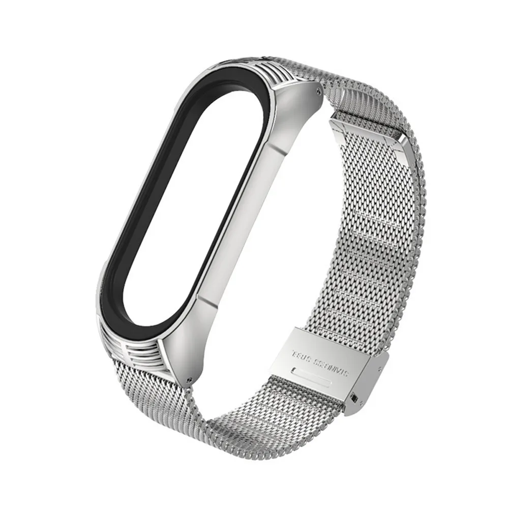 Сменный металлический ремешок для mi Band 4 Xiao mi lano браслет с пряжкой mi Band 4 браслет mi Band 3 World NFC Браслет