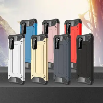 

150pcs/lot Hybrid Armor Back Hard PC Soft Silicone Case For Huawei Honor 30S V30 9X Y9S P Smart Pro Mate 30 Lite Nova 5i Pro