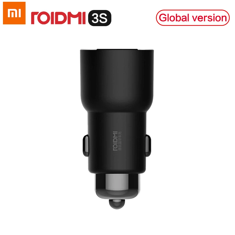 

NEW Xiaomi ROIDMI 3S Bluetooth Car Charger Music Player 5V 3.4A FM Smart APP for iPhone and Android Smart Control MP3 Player