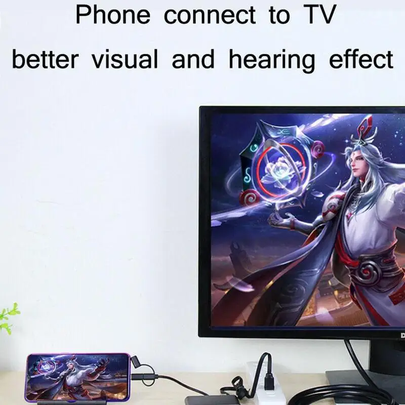 USB C HDMI кабель type C к HDMI VGA Кабель-адаптер HDMI huawei P30 Android адаптер ноутбук C Micro USB конвертер samsung Fo B6O7