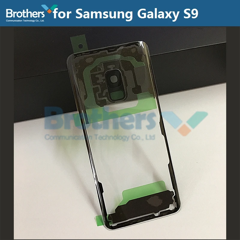 for S9 G960 Для samsung Galaxy S8 S8Plus S9 S9Plus прозрачный корпус батареи для S7 S7edge S6 S6edge S6Plus дверь батареи с камерой стекло - Цвет: for S9 G960