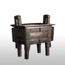 Китайская известная бронзовая посуда "Simuwu Cauldron" статуя династии Шанг Реплика скульптура китайские ценные подарки Декор