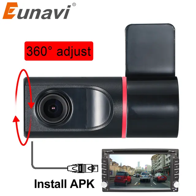 $US $12.00 Eunavi Car DVR Camera 140 degree HD 720P Front Dash Camera For Android Car Radio Player USB DVR Cam