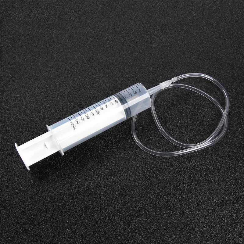 New 150ml Measuring Syringe Plastic Syringe+ 80CM Tube Reusable Large Hydroponics Nutrient Measuring Tool