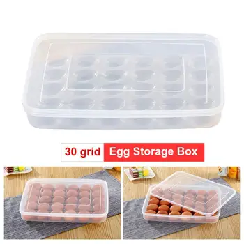 

Egg Container Plastic Home Storage Practical 30 Grid Convenient Organization Egg Organizer Egg Storage Box High-Capacity