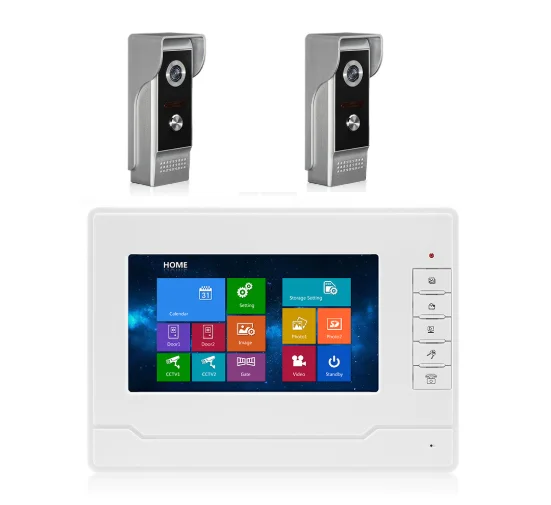 

New Arrival Touch Screen 7" Video Door Phone,Home Security Video Intercom Doorbell snapshot , video record function 2v1