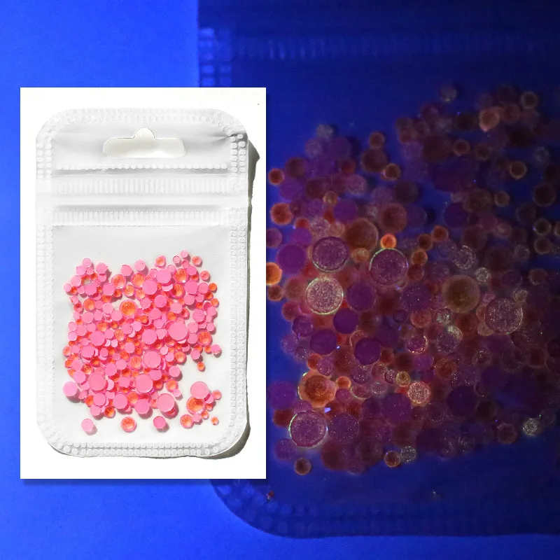 pink Смешанный размер, 250 шт, SS6-SS12, светящиеся кристаллы, сделай сам, стразы, украшения, 3D блеск, бриллиант, светится в темноте, украшения - Цвет: pink