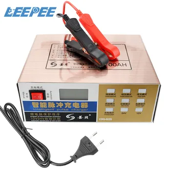 

Full Automatic Car Battery Charger Intelligent Pulse Repair Battery Charger Digital LCD Display Fast Power Charging US/EU Plug