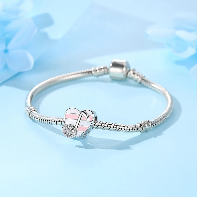 925 Sterling Silver Charms Beads Original Love Music Notes Piano Headphone Charm Fit Pan Bracelets Necklaces Jewelry For Women 6