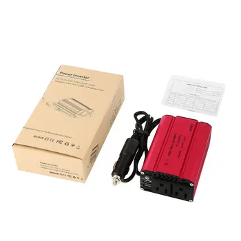 

LESHP Compact 400W Car Power Inverter DC 12V to 110V AC Dual USB Charging Ports with Car Charger Portable Converter