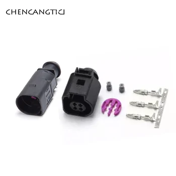 

2 sets 4 pin way Auto male or female water temperature sensor plug sealed electrical connector for Audi VW 4B0973812 4B0973712
