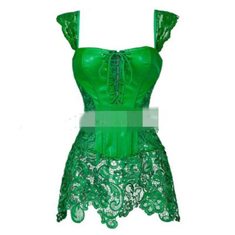 SZMALL, сексуальный женский кружевной жилет, без рукавов, Одноцветный, из искусственной кожи, облегающие Женские топы, футболки, вечерние, для клуба, женское нижнее белье - Цвет: Зеленый