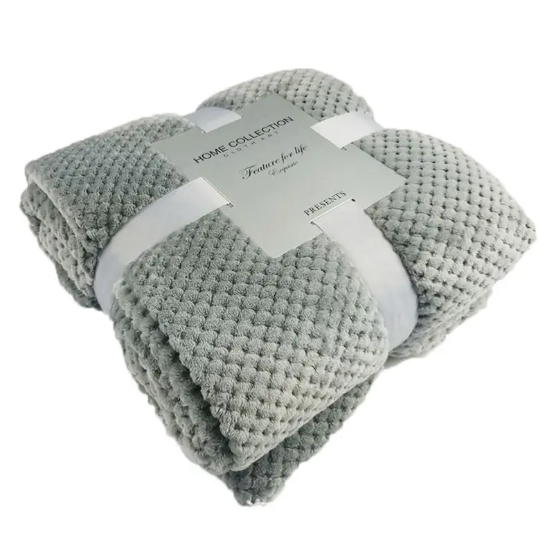 Супер мягкое фланелевое одеяло для путешествий, дивана, офиса, флисовое Сетчатое одеяло, полотенце, Новинка