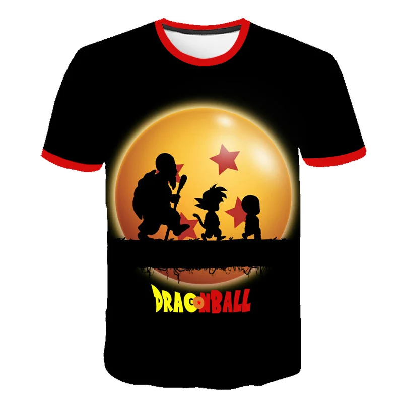 Новинка; летняя одежда для мальчиков и девочек Забавные Dragon Ball Z футболки Goku детей сайан вежета для детей для маленьких мальчиков детское Harajuku верхняя одежда