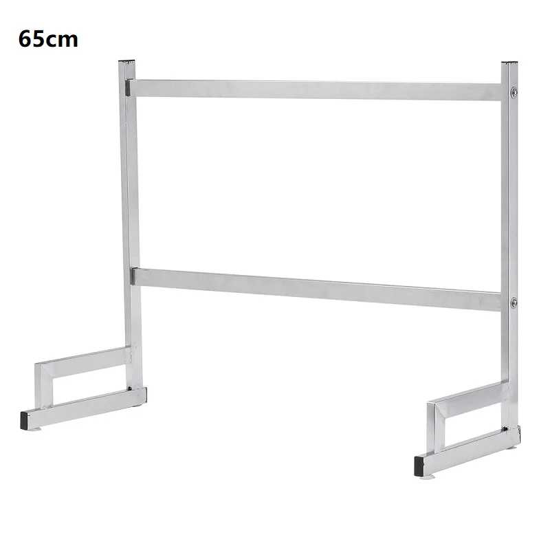 65cm Holders Кухонная полка для сушки дренажных стоков, держатели для хранения кухонных тарелок, посуды, столовых приборов, стакан, сливной шкаф-органайзер для кухни 304 из нержавеющей стали - Цвет: 65cm Holders