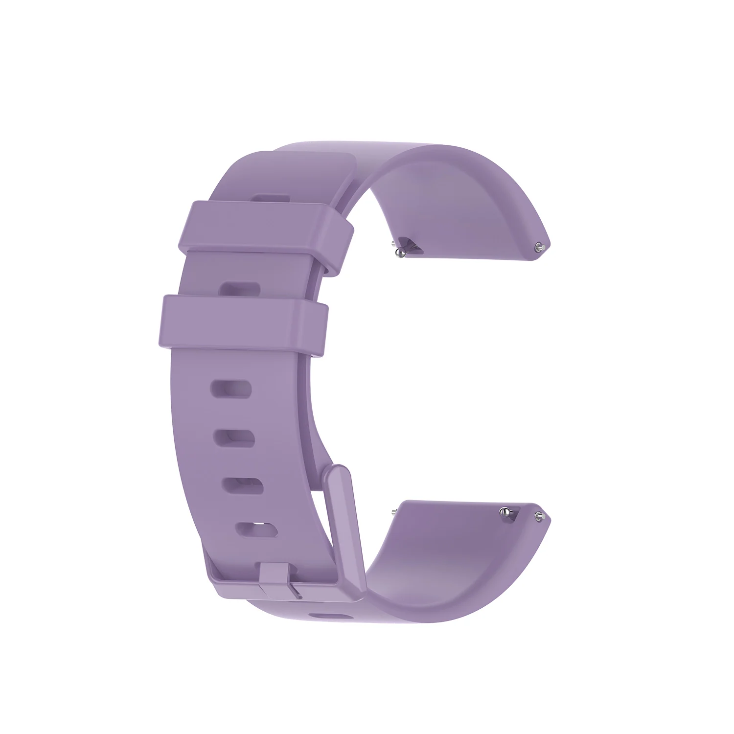 Light Purple Для смарт-часов Fitbit Versa 2/Versa Lite ремешок с стальной пряжкой большой маленький спортивный силиконовый браслет ремешок для fitbit versa 2 Correa - Цвет: Light Purple