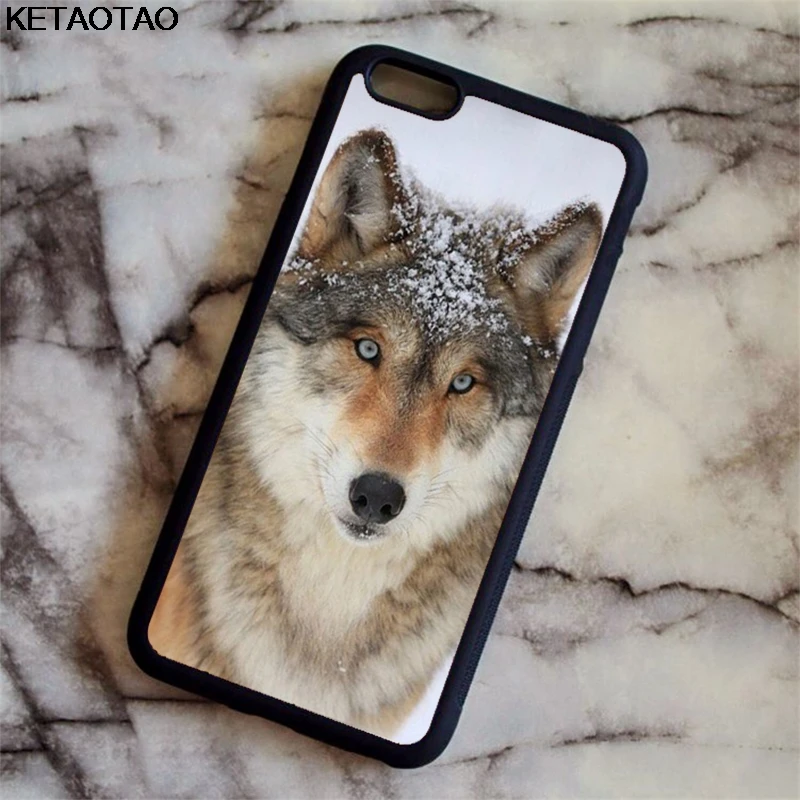 Чехол для телефона KETAOTAO Wolf Wild Predator Snow Nature s для iPhone 4S 5C 5S 6S 7 8 Plus X XS XR 11 Pro Чехол из мягкого ТПУ резины и силикона - Цвет: Многоцветный