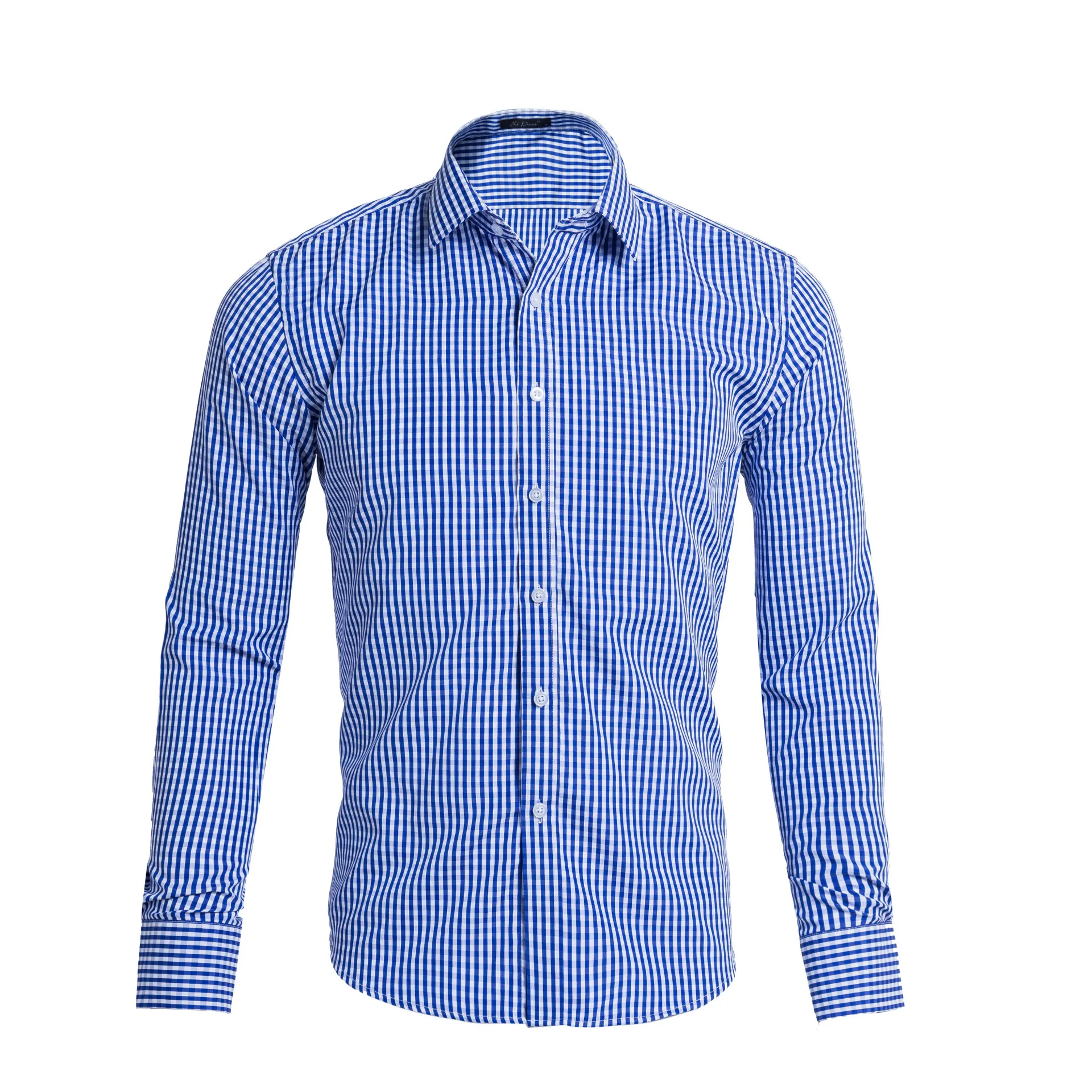 Модные мужские рубашки Masculino клетчатая формальная одежда с длинным рукавом Hombre мужская приталенная умная Повседневная рубашка без глажки американский размер осень MOOWNUC
