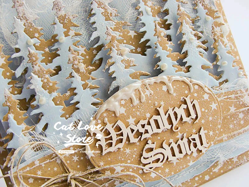 Description Picture 4 of itemChristmas Tree Metal Cutting Dies Scrapbooking Stencil Die Cuts Card Making DIY Decorative Craft Embossing New Dies For 2019