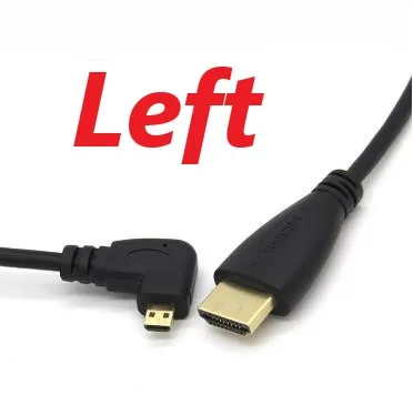 Left 10 шт. Кабель Micro HDMI Male-HDMI кабель провод 1080p пружинный спиральный кабель Шнур - Цвет: Left