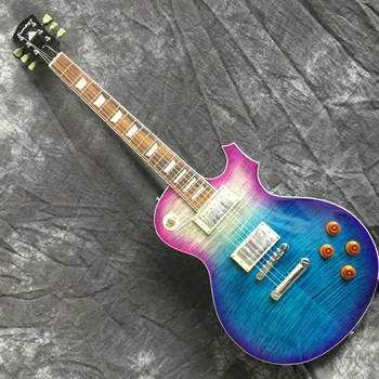 

Best selling electric guitar rosewood fingerboard Suneye style LP standard electric guitar purple and blue finish, free shipping