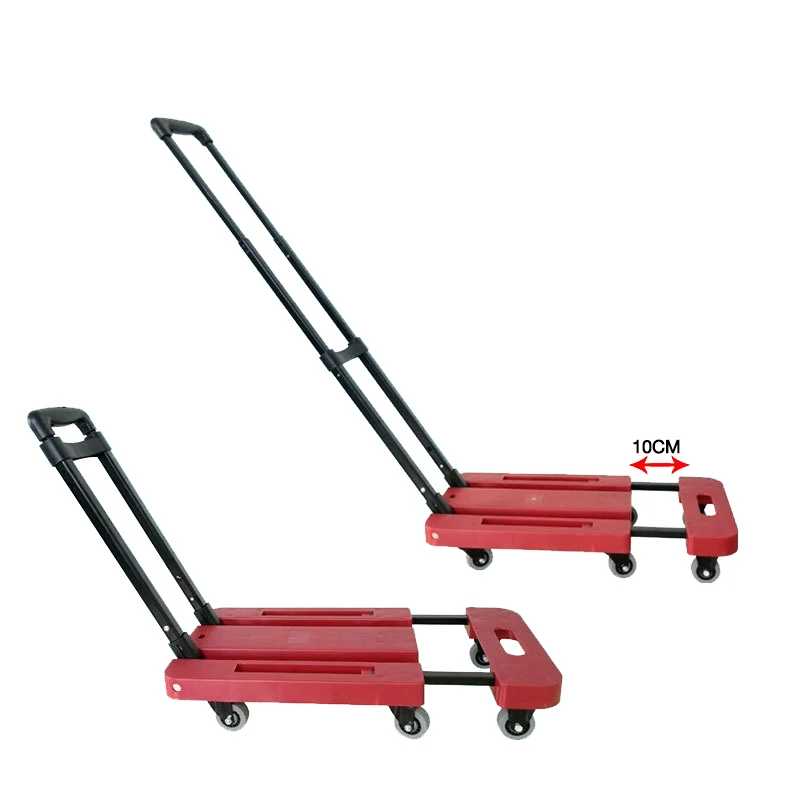 Portable foldable car luggage cart handling platform, hand luggage trailer, durable goods handling trolley