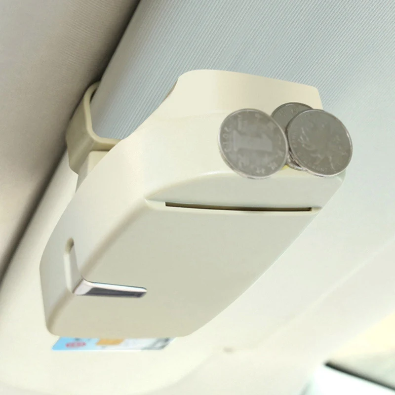 Car Sun Visor Glasses Case Organizer Glasses Storage Box Holder Visor Sunshade Auto Accessories
