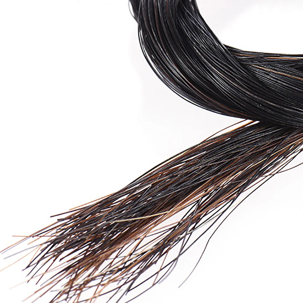 Full Size Violin Horsehair Violin Bow Hair for 4/4 Violin Lovers Black