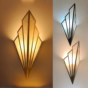 

nordic decoration home glass wall sconces blue wall light iron mirror light corridor bedroom bedside bedroom wall lamp