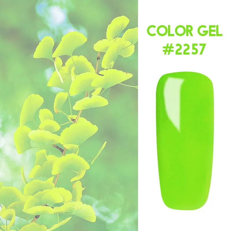Bukio 60+ чистый цветной Гель-лак для ногтей новейший продукт цвета эмалированный Гель-лак для нейл-арта УФ светодиодный Гель-лак 5 мл - Цвет: 2257