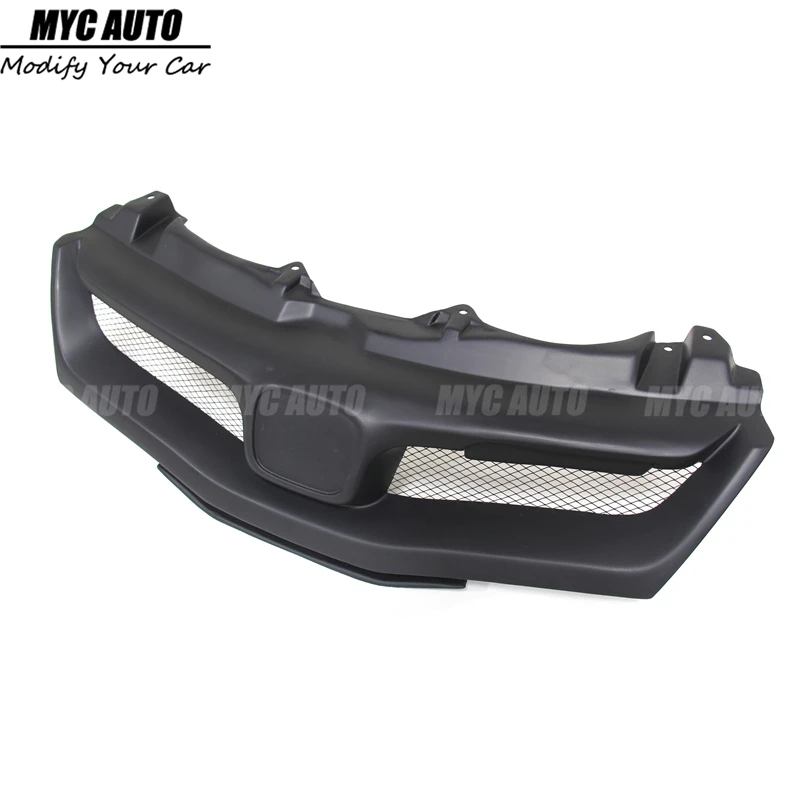 Передняя решетка для Honda Civic FN FK FN2 TYPE R 2006 2007 2012 из углеродного волокна и