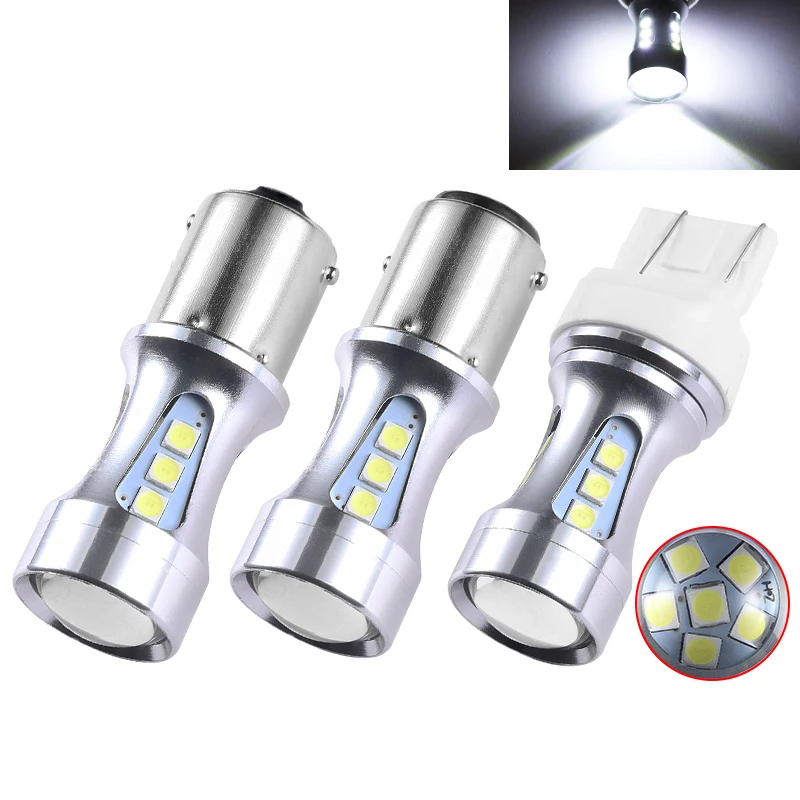 Авто светодиодный поворотник 3030 18SMD T15 1156/1157 / 7443/3157 тормозной светильник обратный