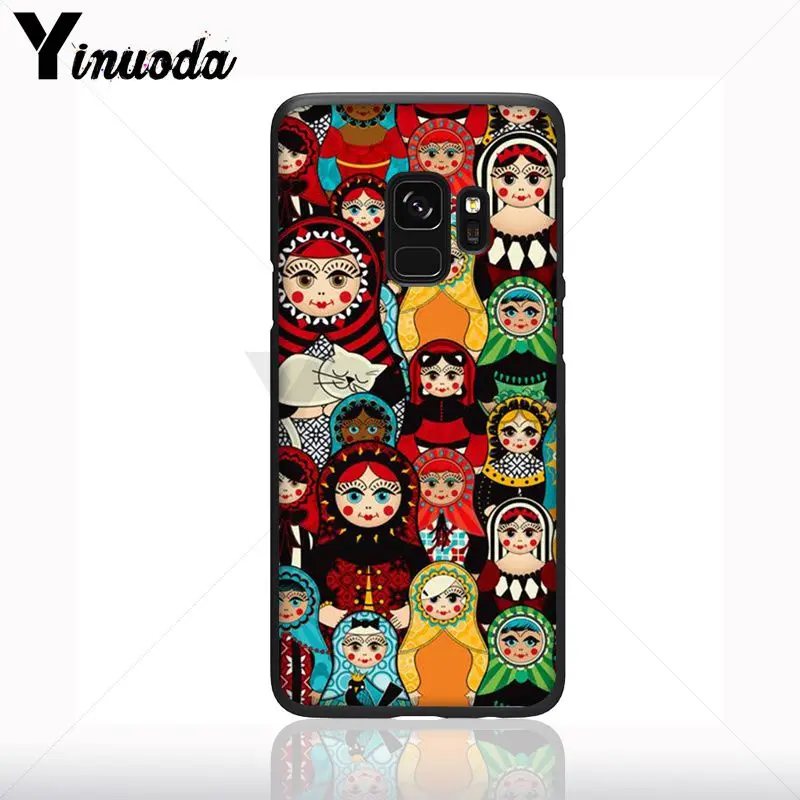 Lucu Boneka Rusia Pola Matryoshka Ponsel Case Shell untuk Samsung Galaxy S10plus S9 Plus S8plus S10E A50 A70 A10 Ponsel