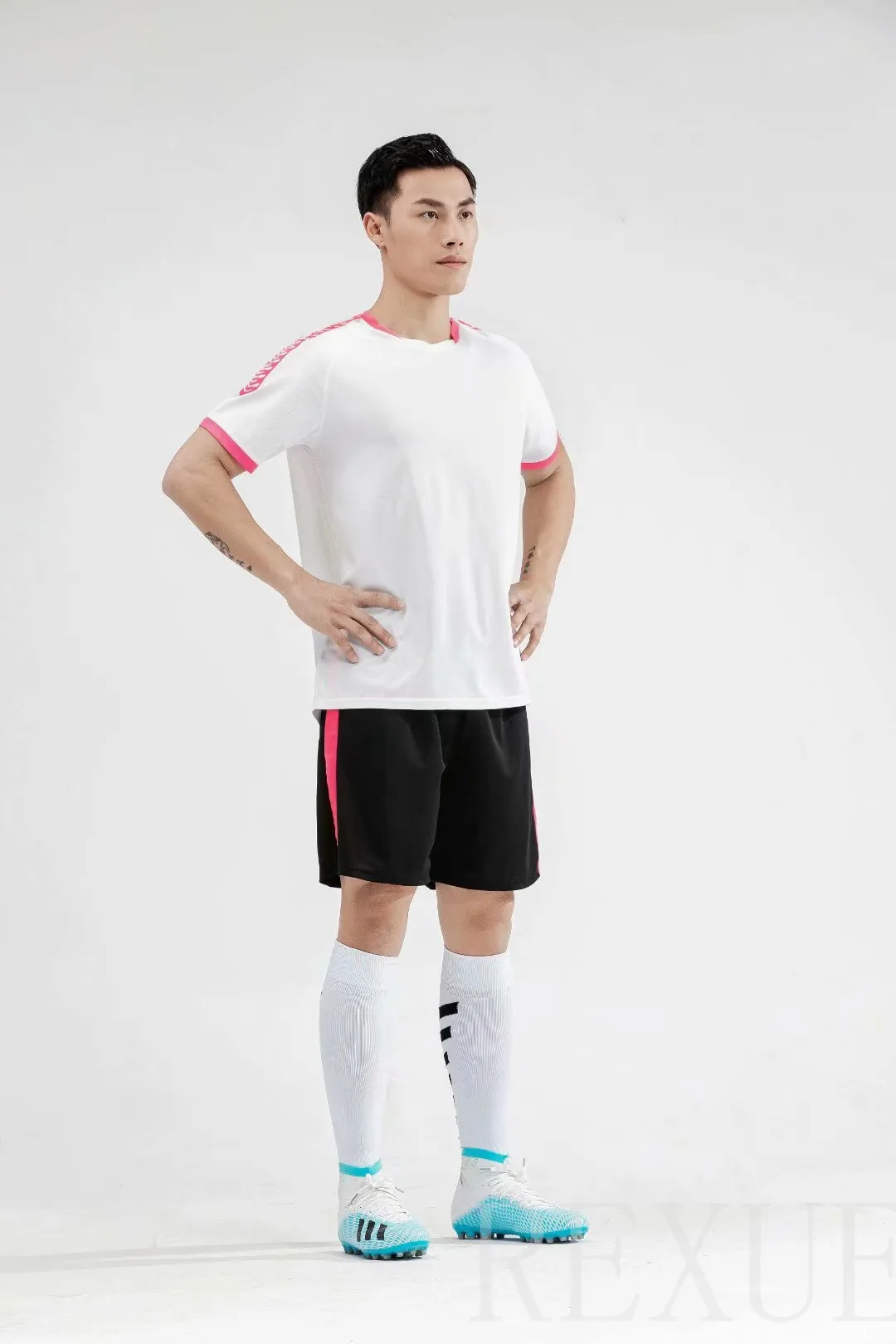 A&H Fashion Kids Boys Soccer Football Short Sleeve T-Shirt Short Set Kit Jersey New UK 