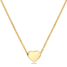 Ожерелье из нержавеющей стали с мини-подвеской в виде сердца, модное женское тонкое минималистичное ювелирное изделие, лучший подарок на день Святого Валентина